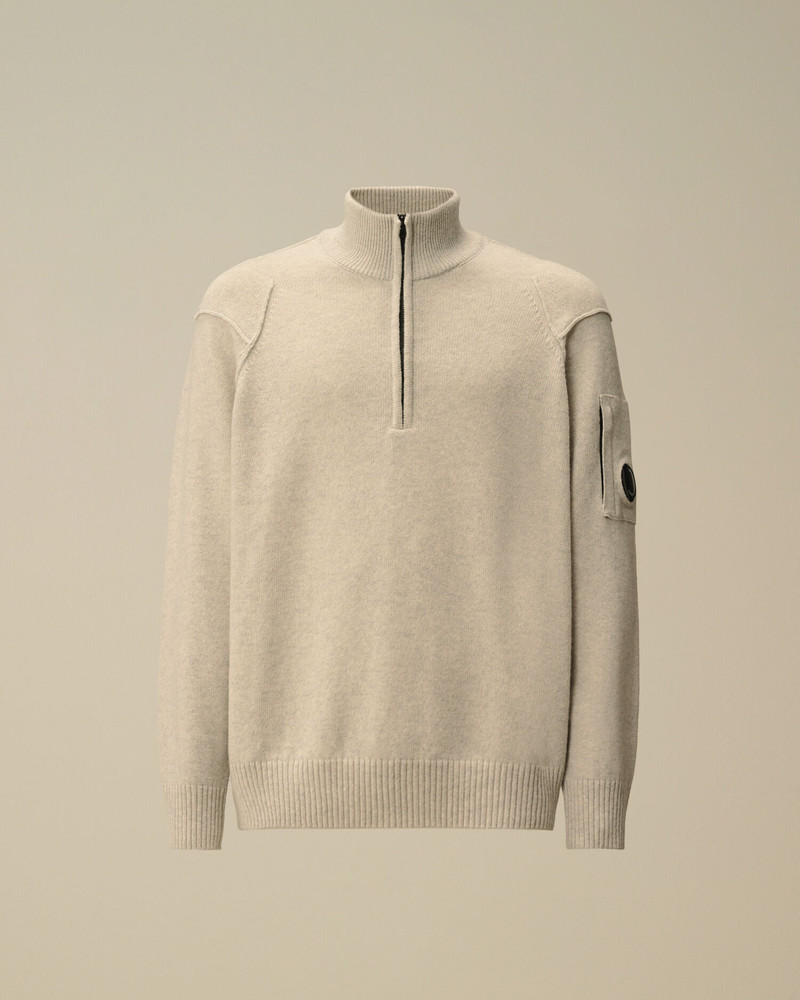 Lambswool GRS Half Zip Sweater 1