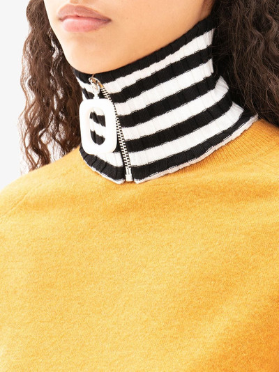 JW Anderson ribbed zip-up snood outlook