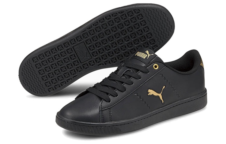 (WMNS) PUMA Vikky V2 Cat Metallic Shoes Black/Gold 375913-02 - 6