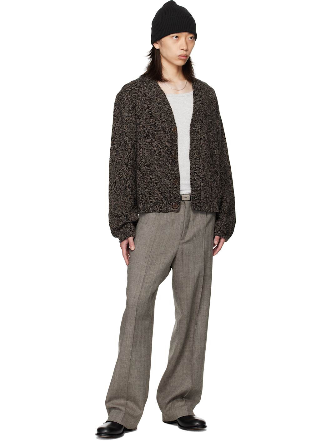 Black & Beige Academy Cardigan - 4