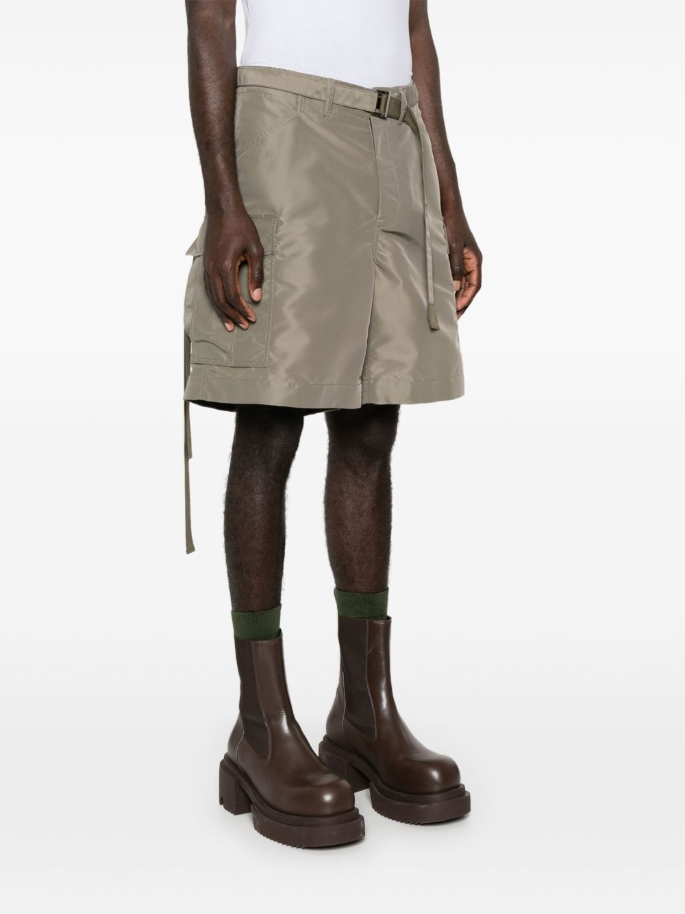 belted shorts - 3
