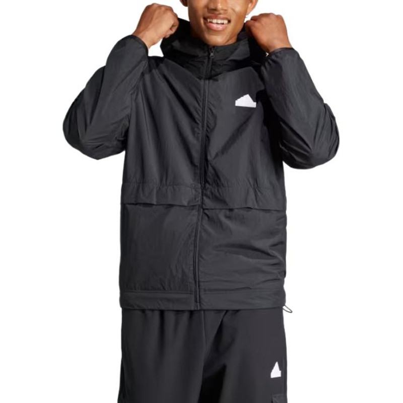 adidas adidas City Escape Full-Zip Hoodie Asia Sizing 'Black' IR5192 outlook