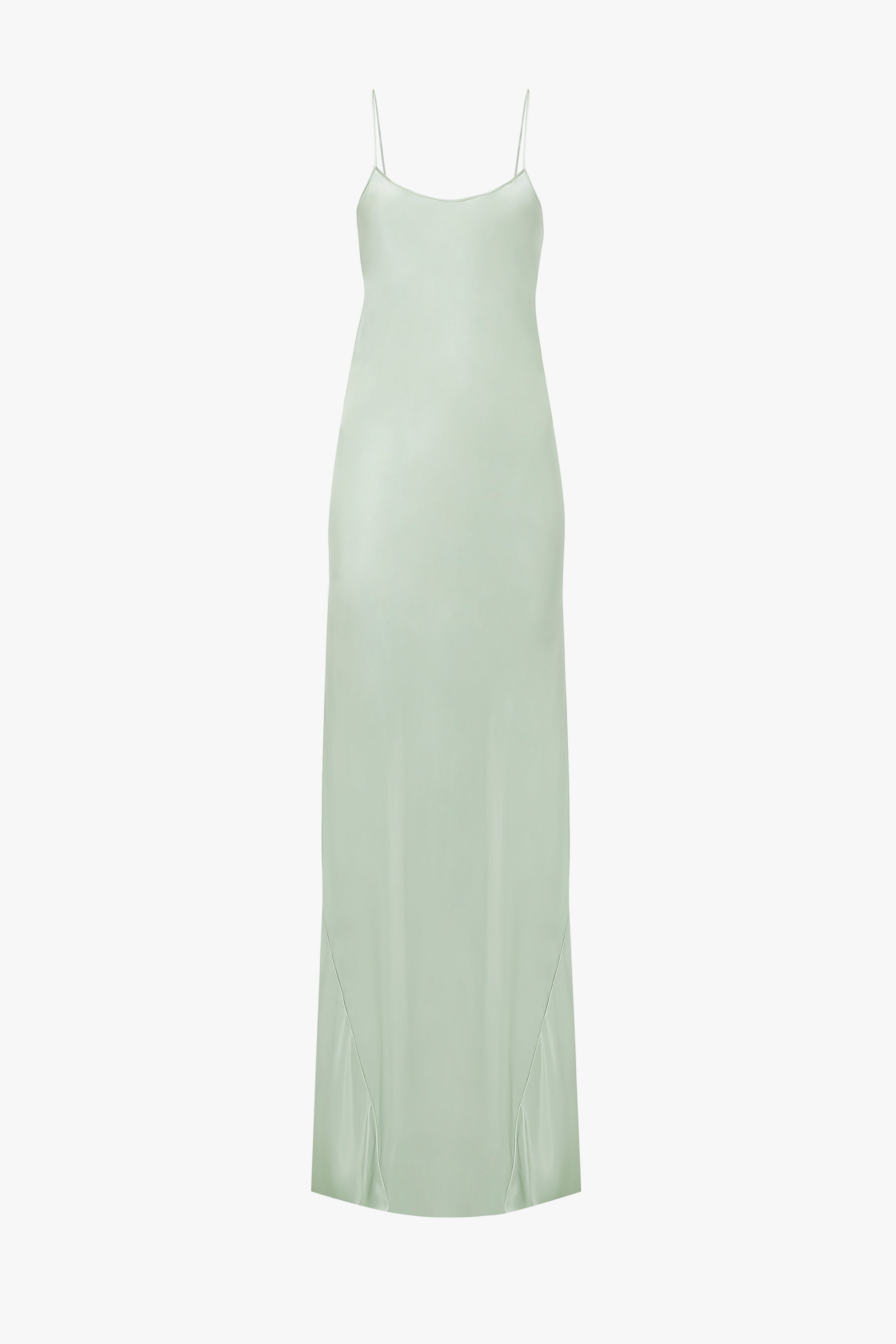 Exclusive Low Back Cami Floor-Length Dress In Jade - 1