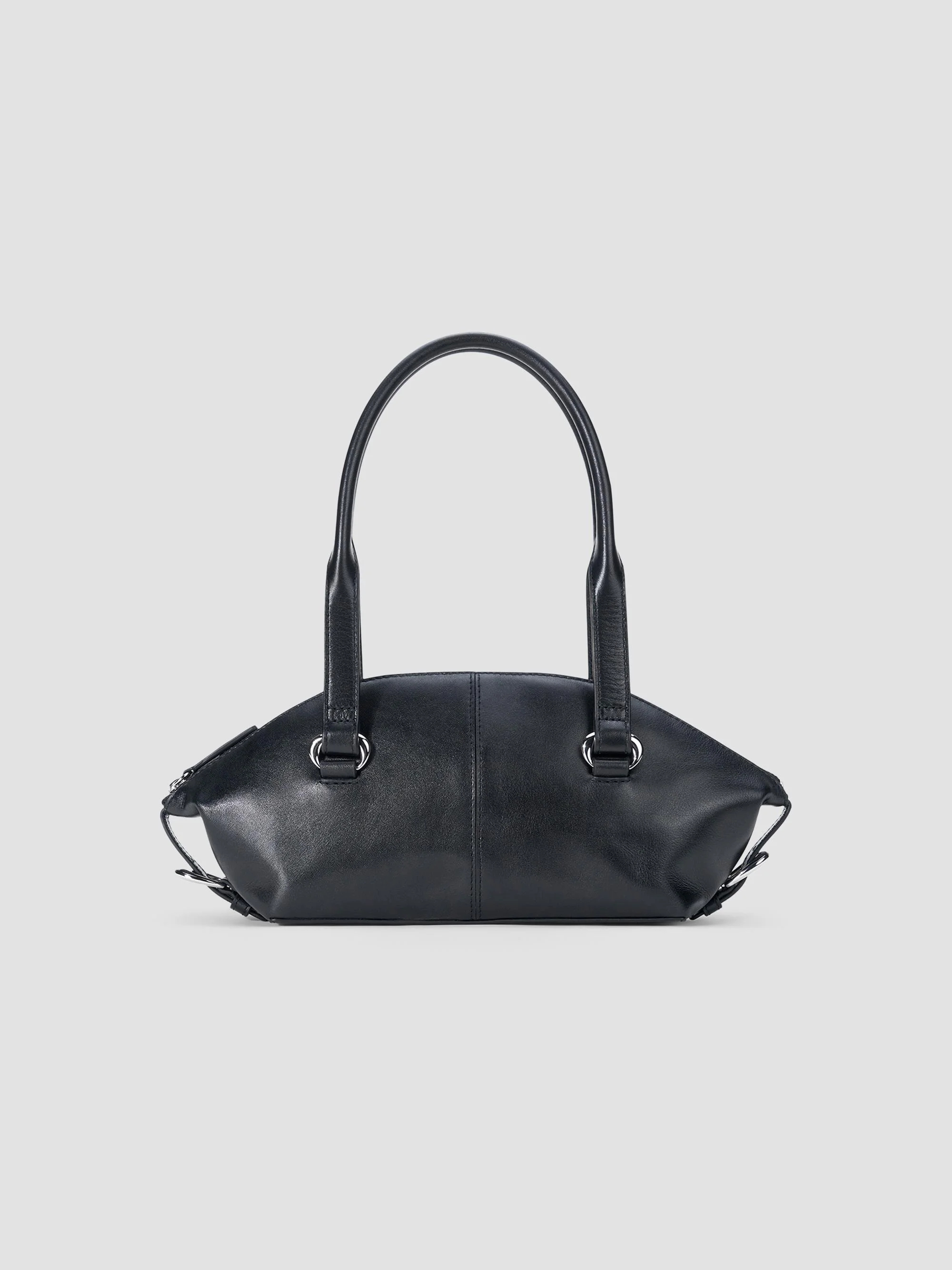 Women's Hester Mini Leather Shoulder Bag - Black - 1