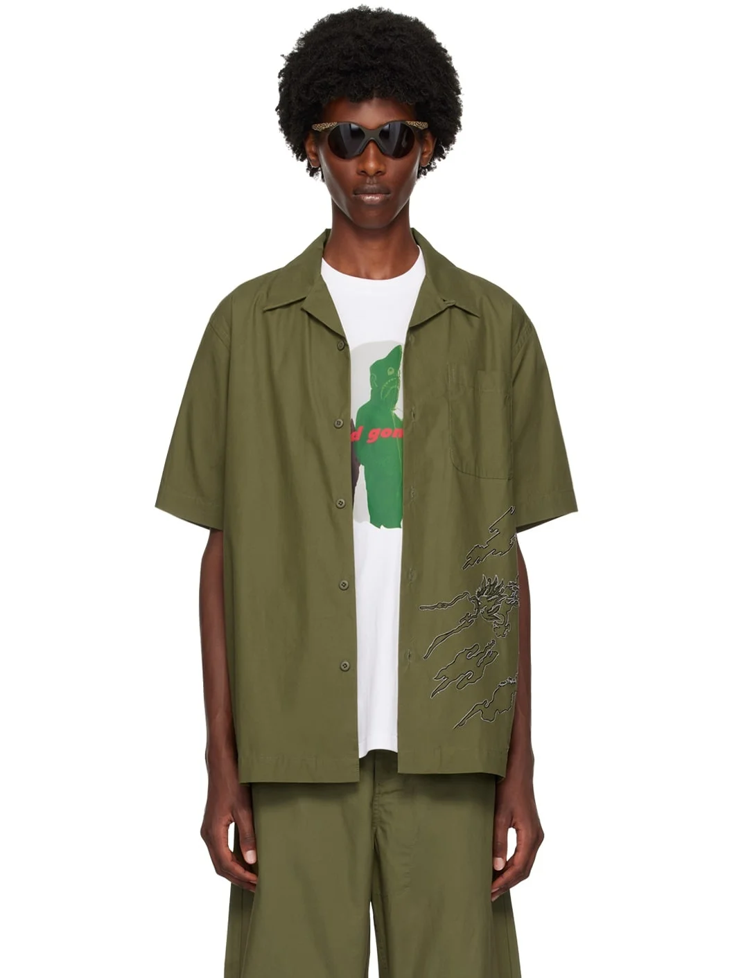 Green Bonsai Sparse Shirt - 1