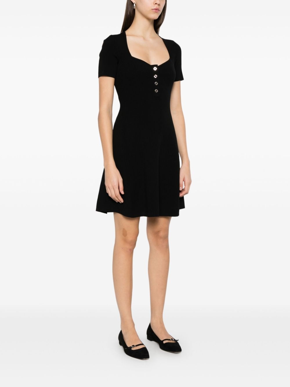 ribbed mini dress - 3