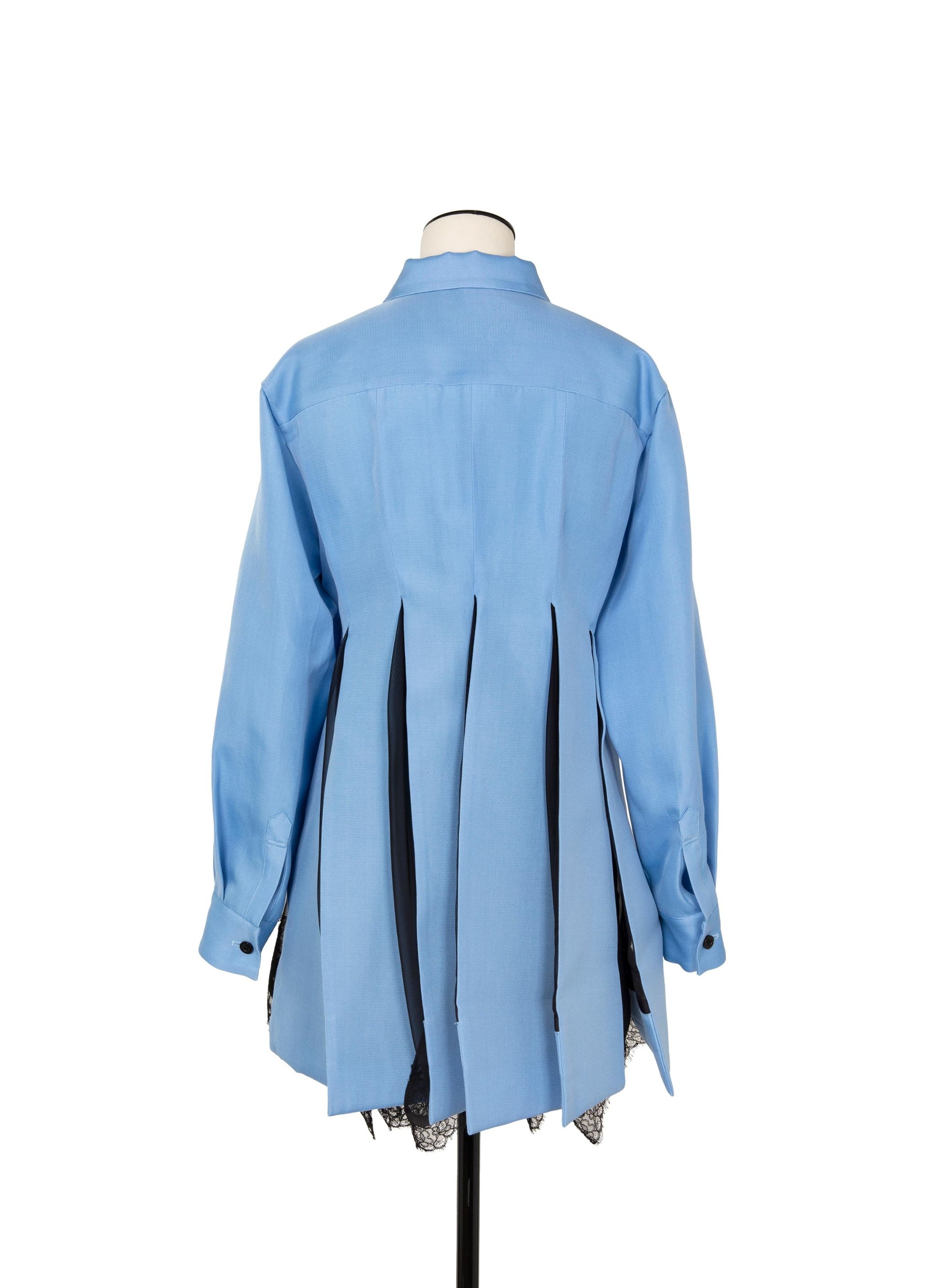 Double-Faced Silk Cotton Shirt Dress - 4