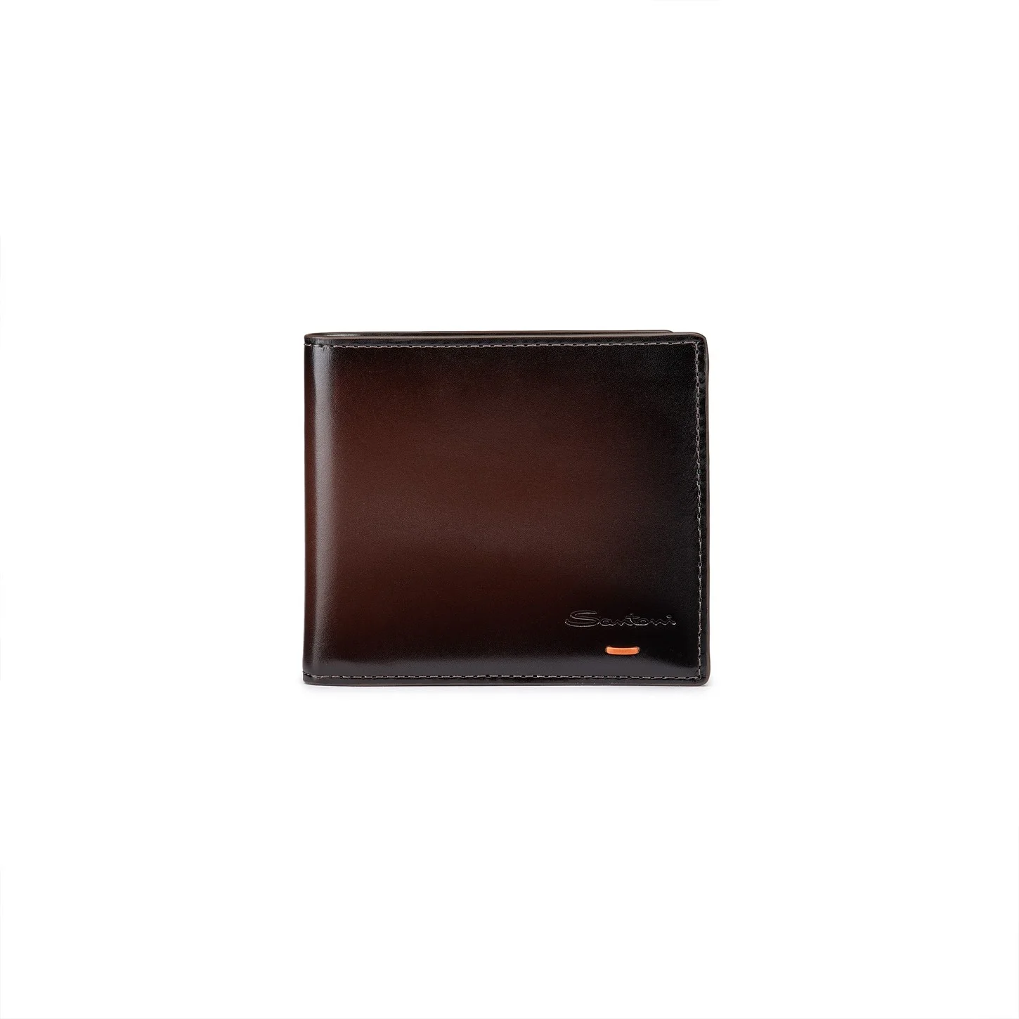 Dark brown leather wallet - 1