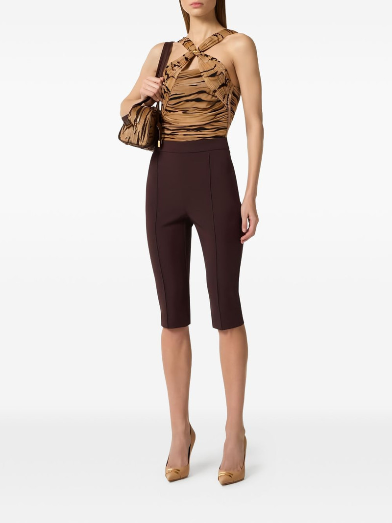 crossed-sash tiger-print bodysuit 4