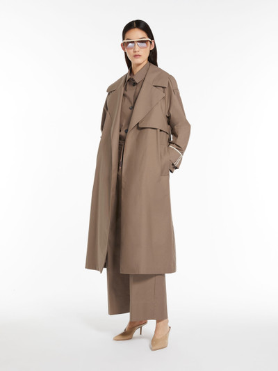 Max Mara UTRENCH Oversized trench coat in water-resistant twill outlook