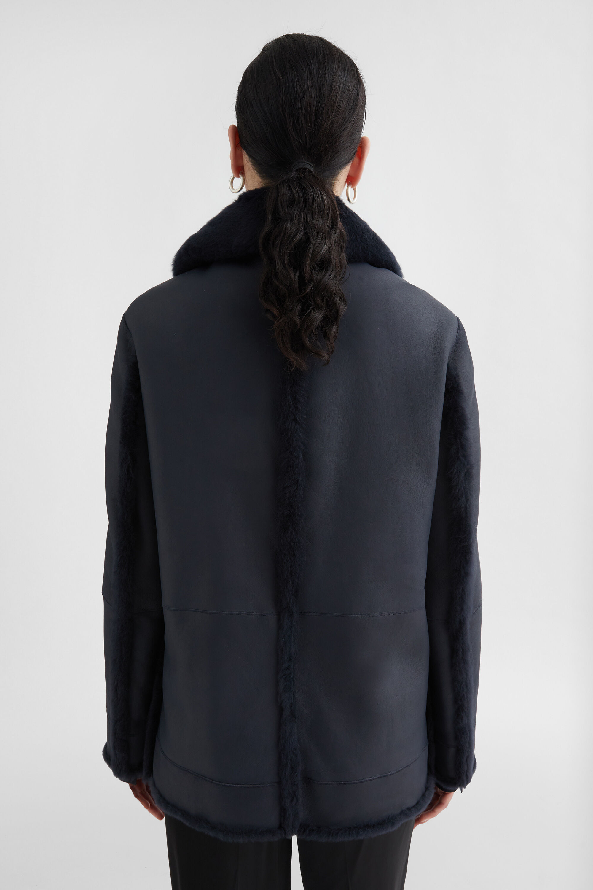 Shearling Caban - 3