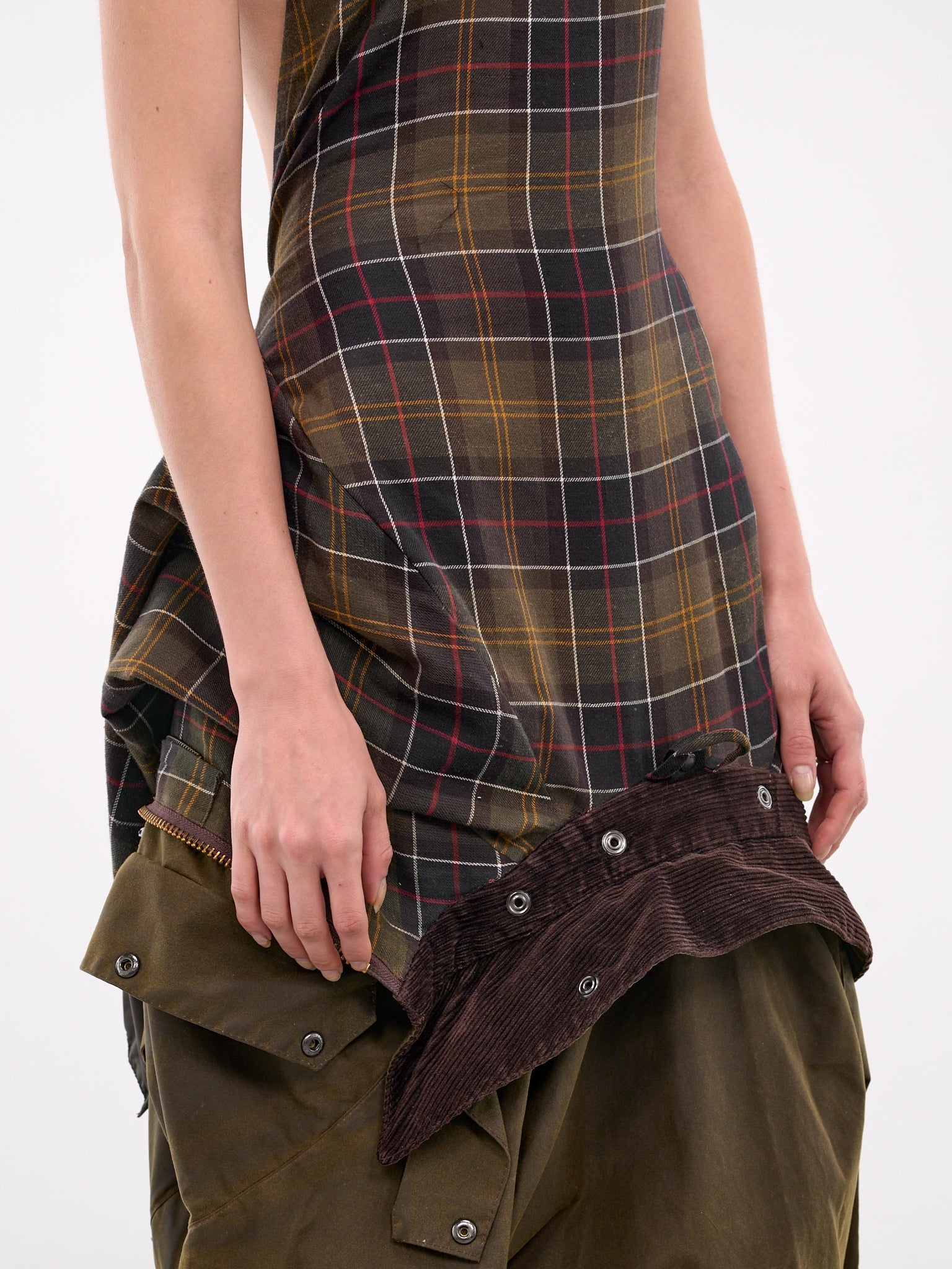 Inside-Out Waxed Jacket Dress - 4