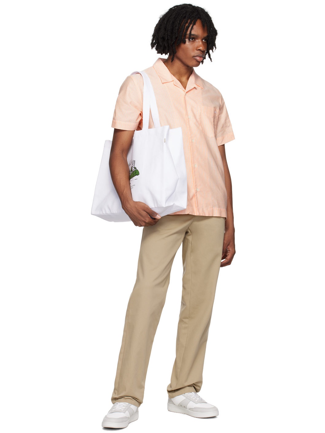 White JJJJound Edition 'Hôtel Souvenirs' Tote - 4