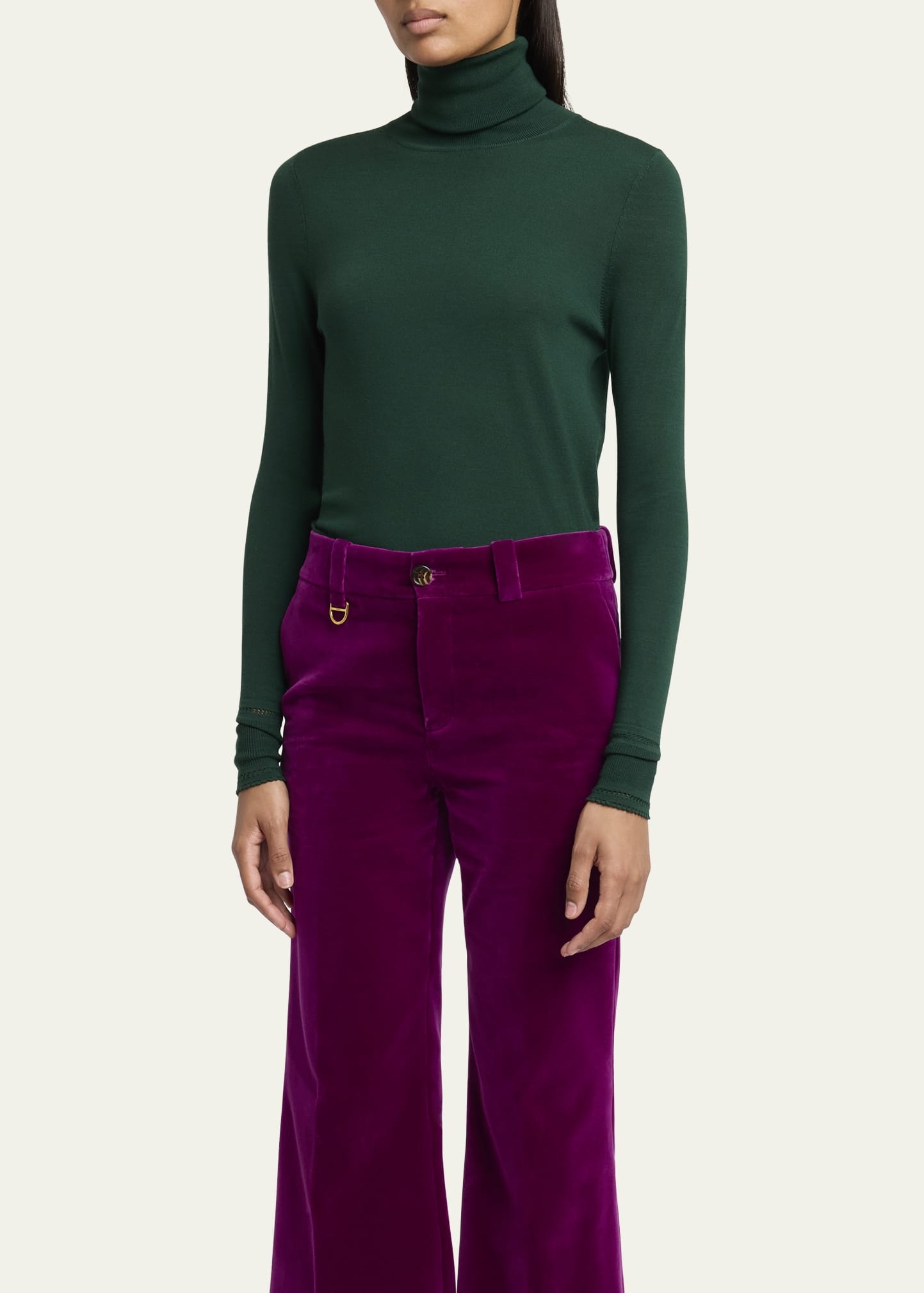 Turtleneck Wool Sweater - 4