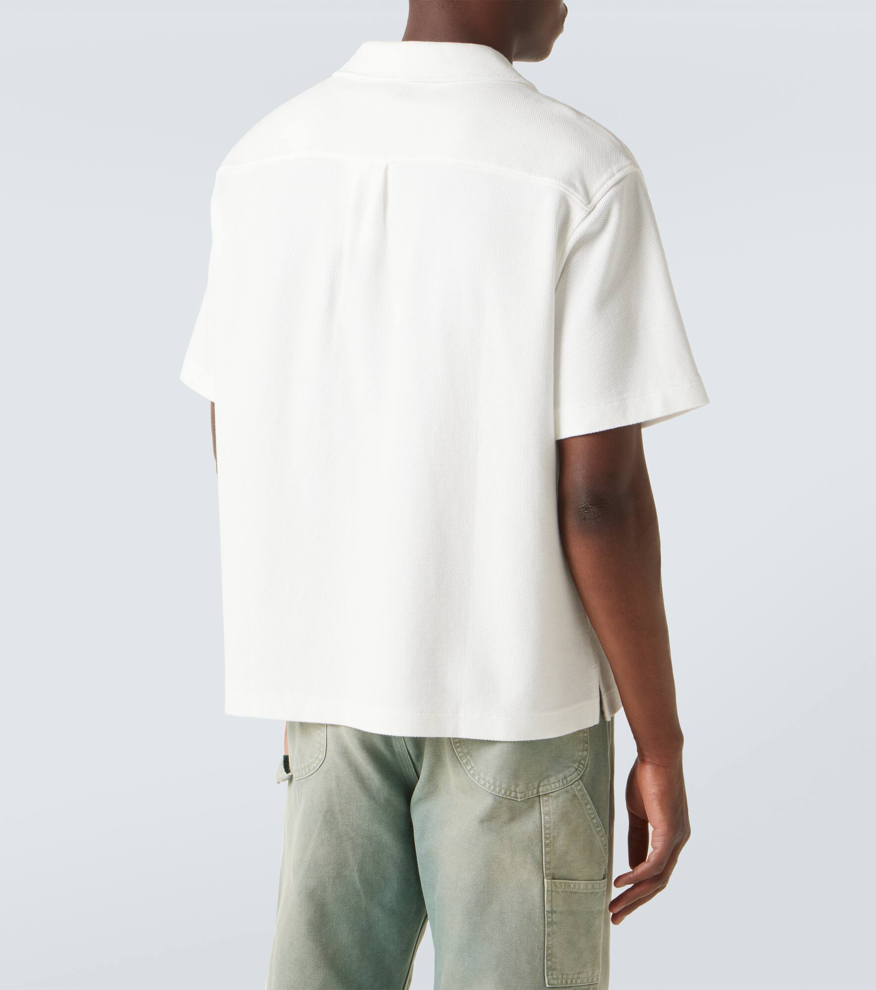 Cotton piqué bowling shirt - 4