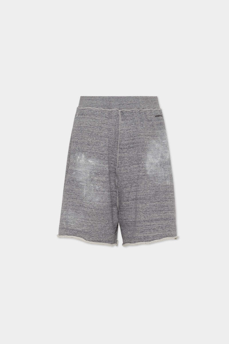 UNBRUSHED MELANGE FLEECE SHORT PANTS - 2