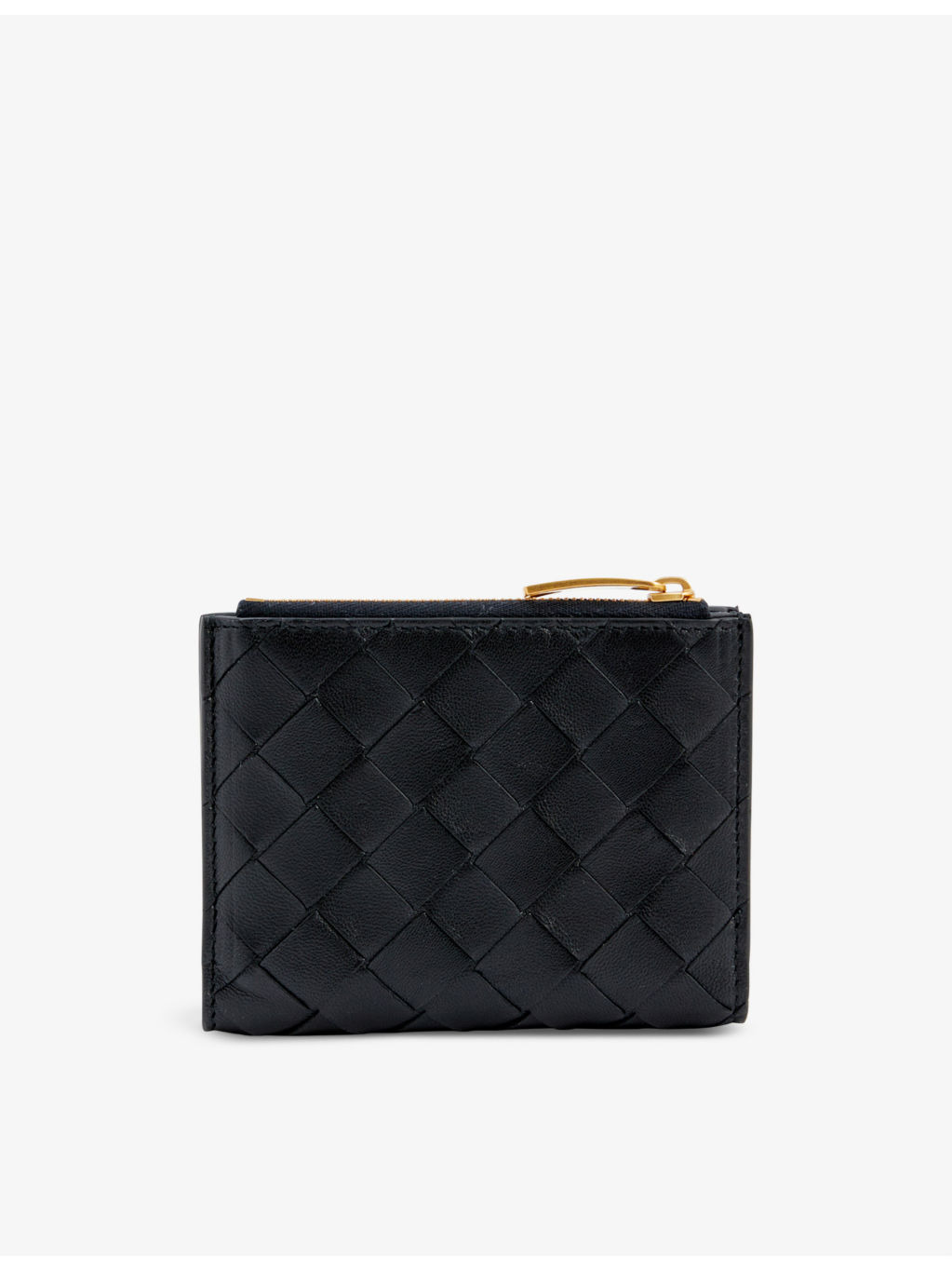 Intrecciato leather card holder - 3
