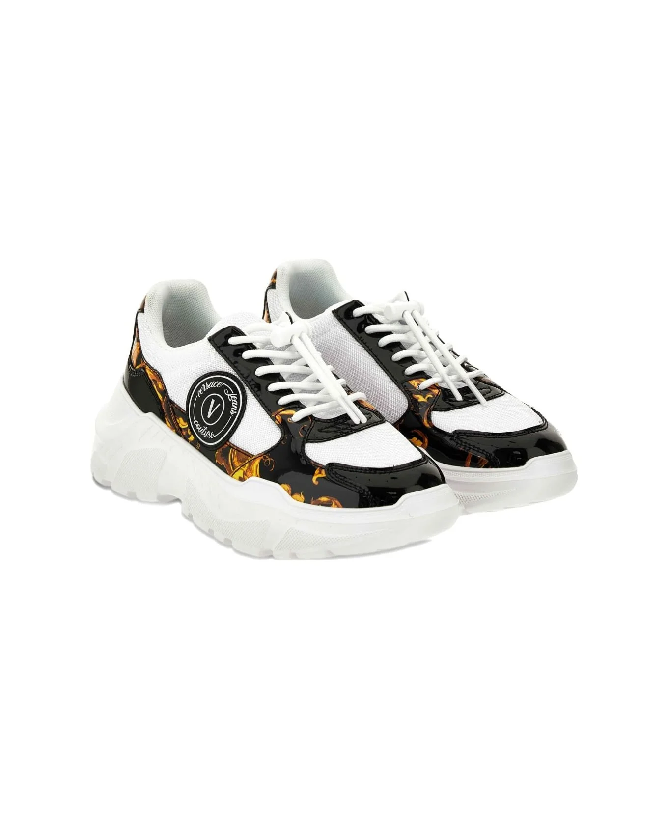 Versace Jeans Couture Baroque Print Sneakers - 1