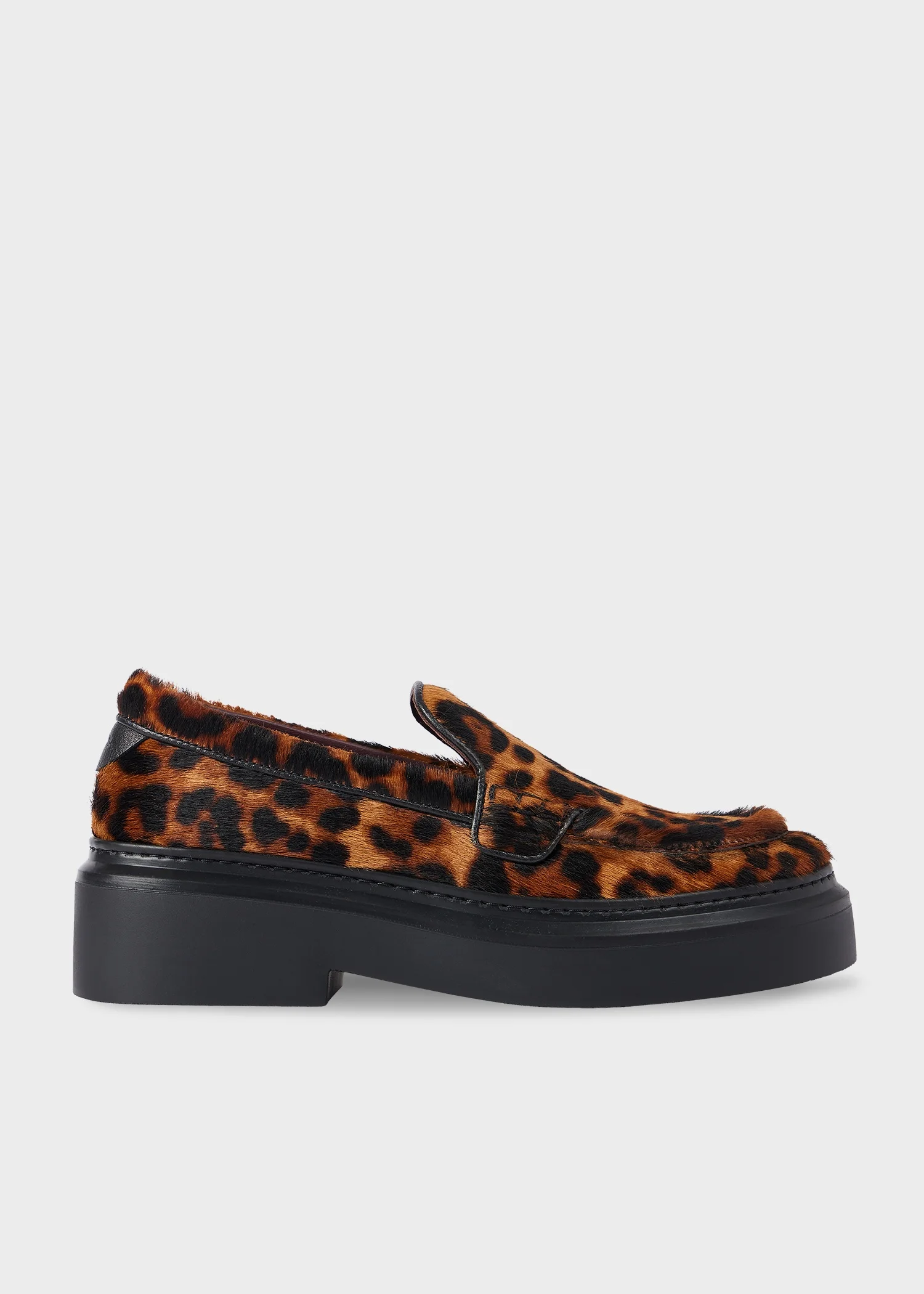 Women's Leather Leopard 'Isona' Platform Loafers - 1