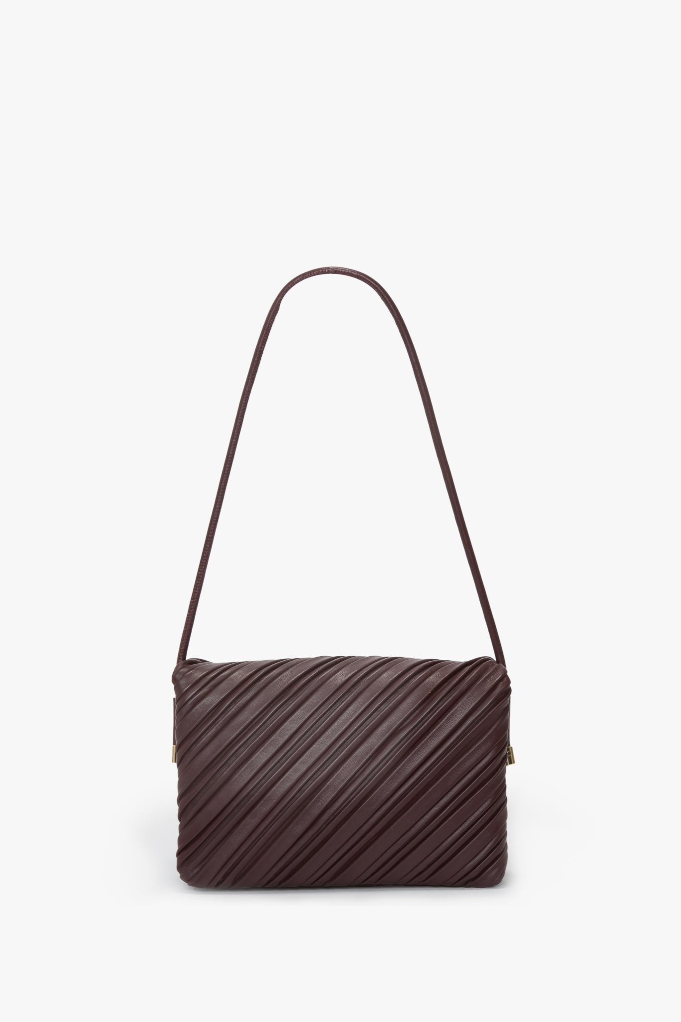 Soft Dorian Bag In Burgundy Pleated Leather - 7