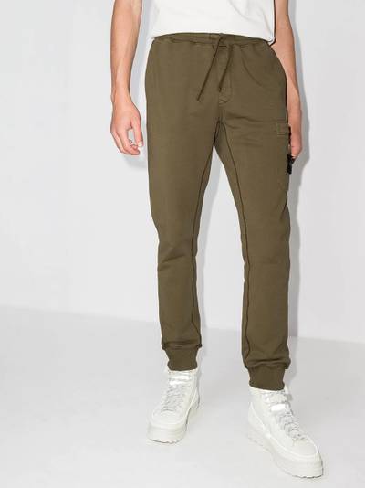 Stone Island garment-dyed track pants outlook