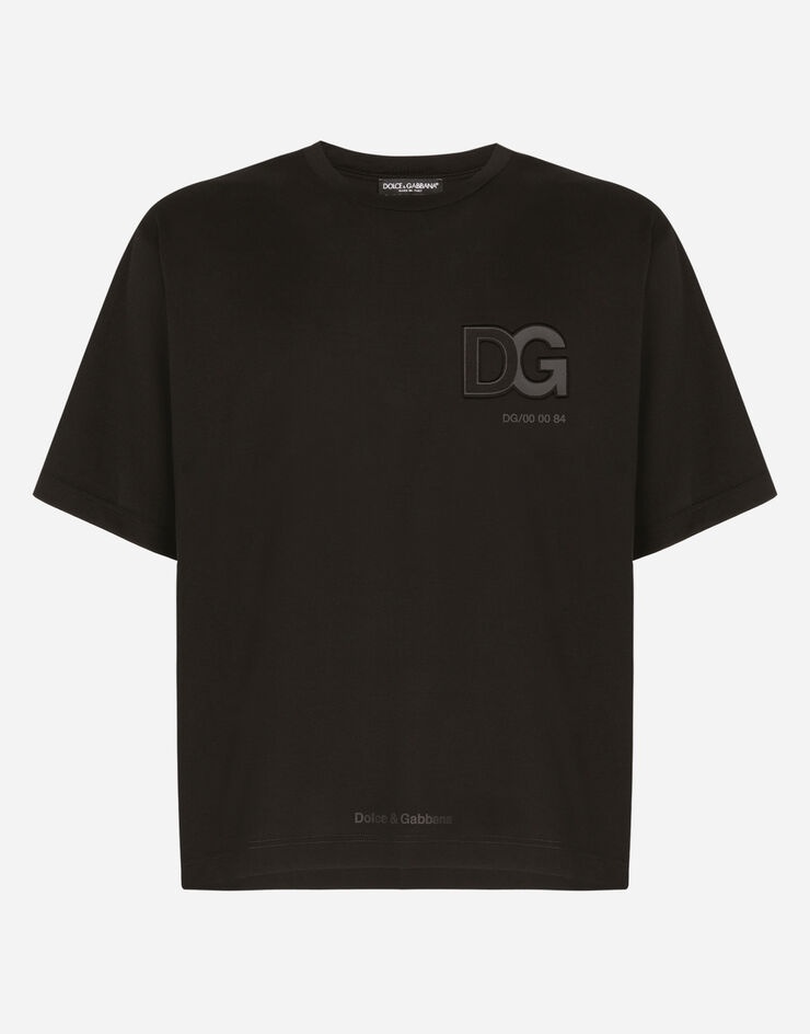 Cotton T-shirt with 3D DG logo - 3