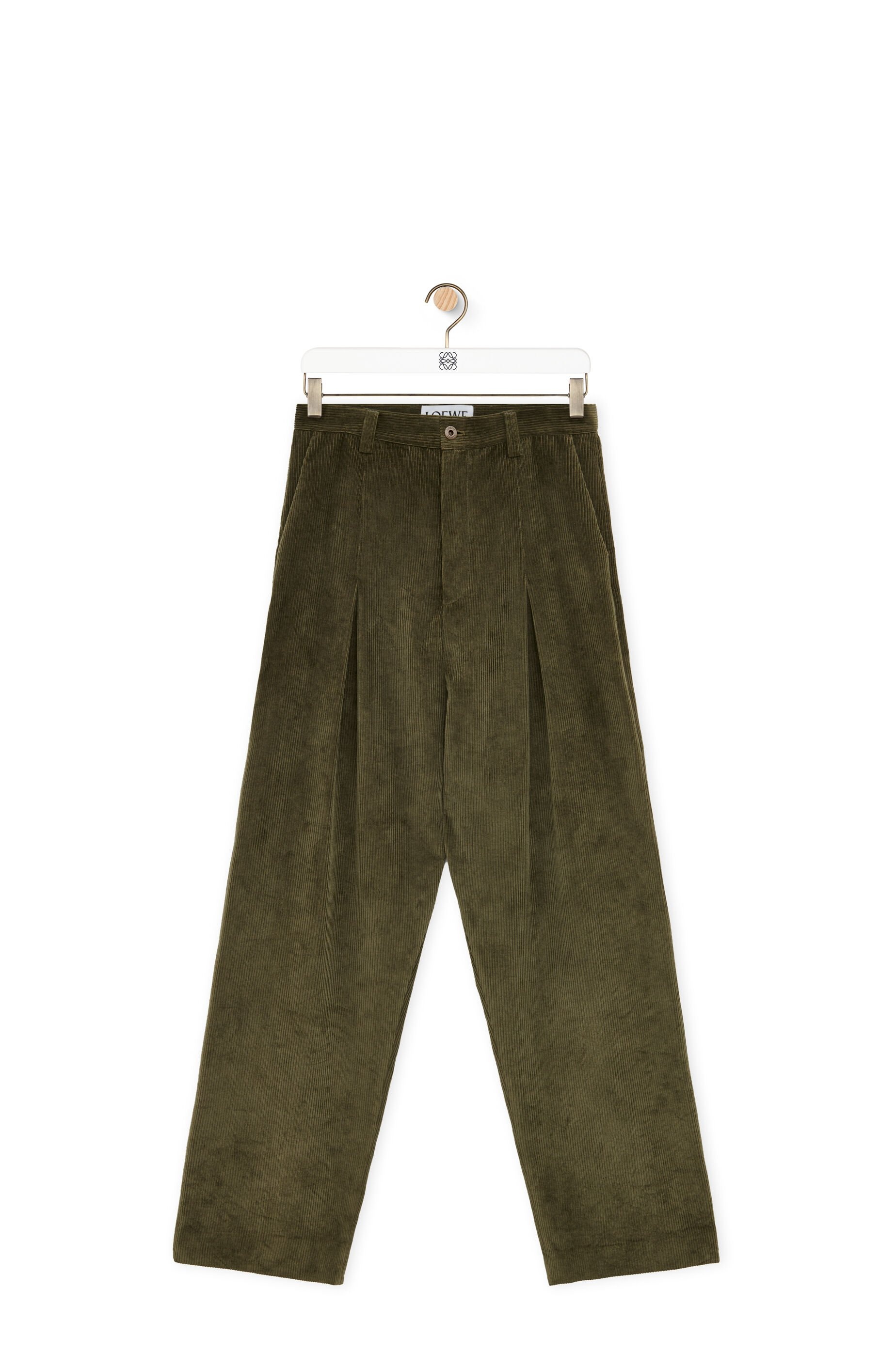 Loewe Low crotch trousers in cotton and cashmere | REVERSIBLE