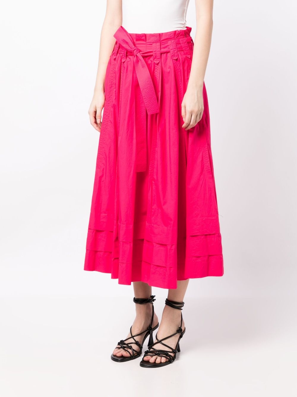 Dylan cotton poplin midi skirt - 3