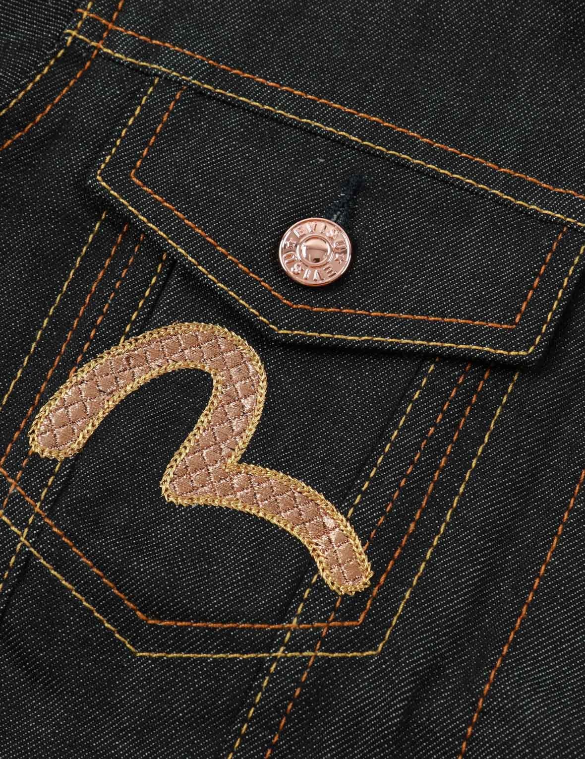 PEACOCK AND TSUBAKI EMBROIDERY DENIM JACKET - 8