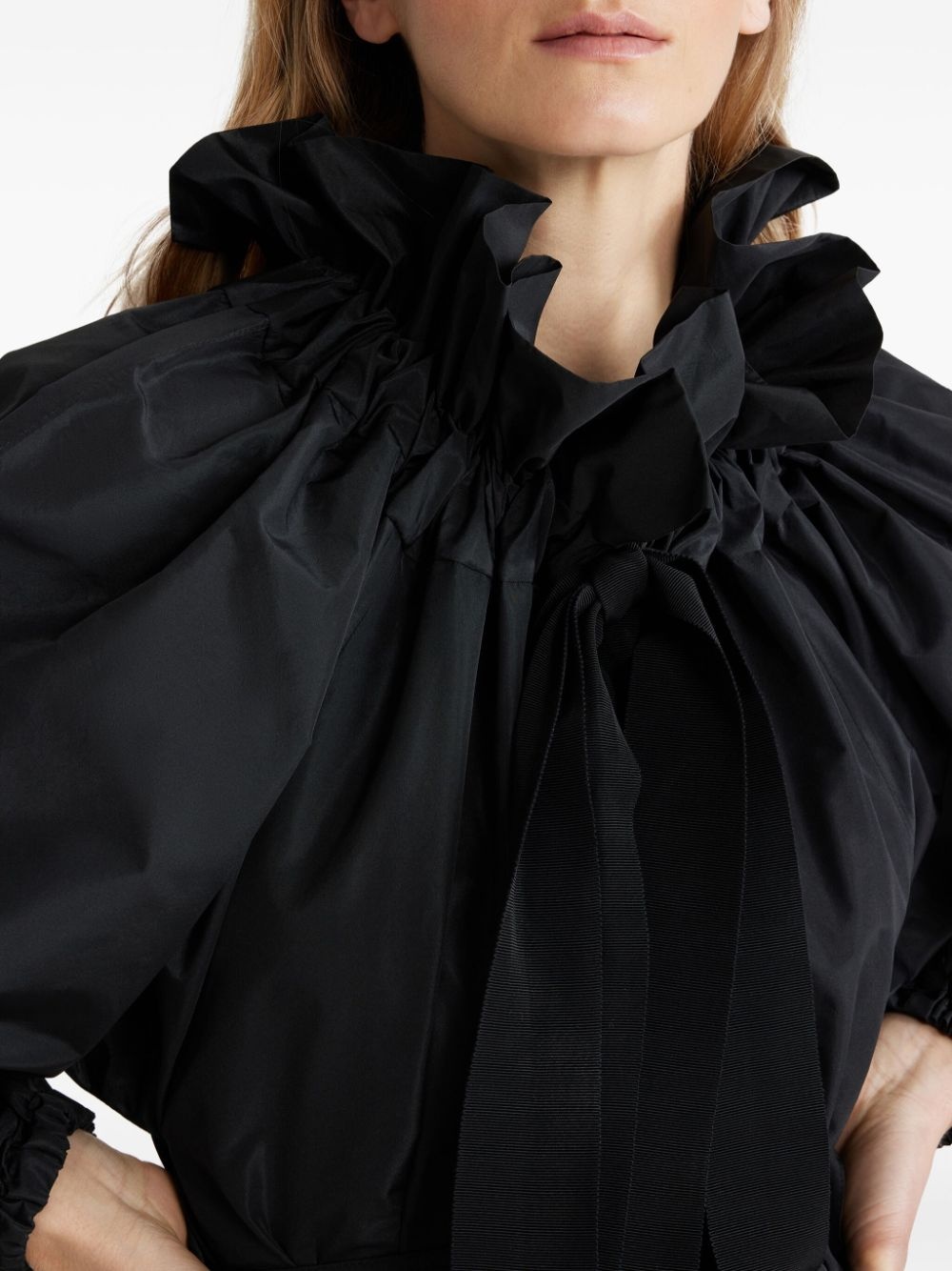 Iconic Drawstring faille mini dress - 4