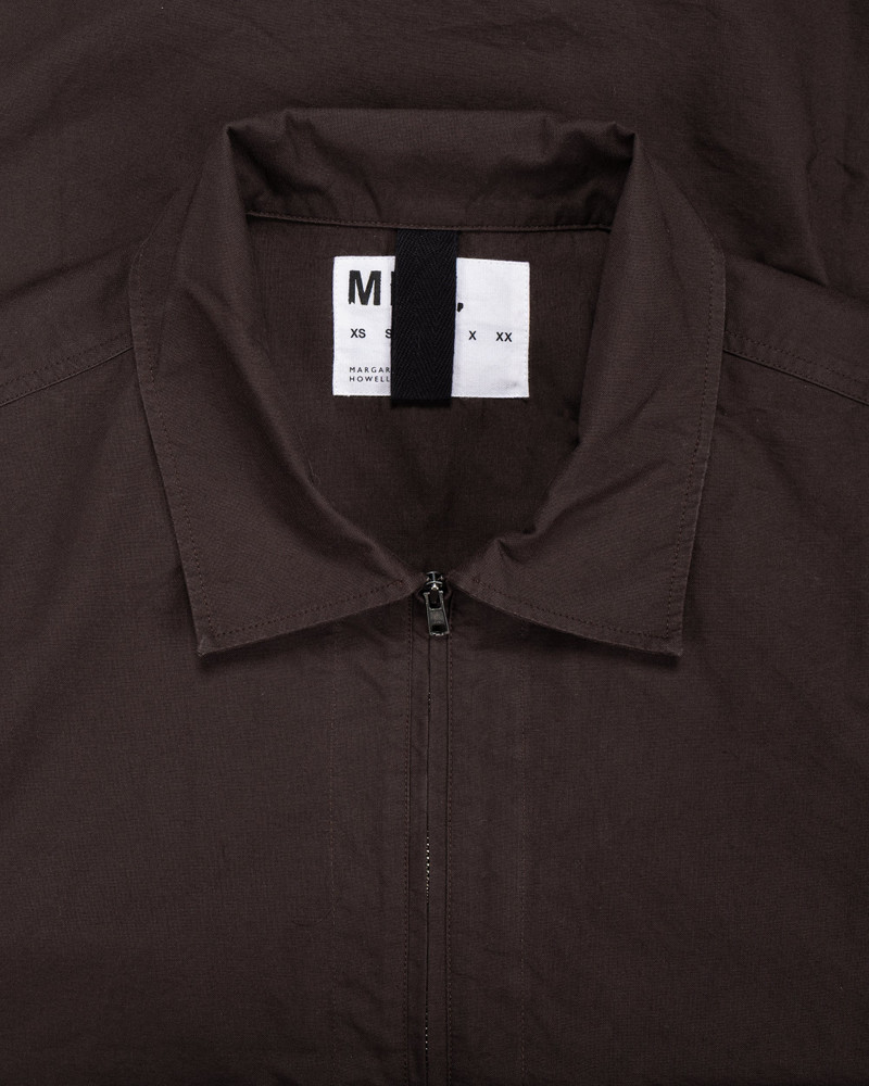 MHL Long Sleeve Half Zip Shirt Cotton Canvas Shirting Earth 5