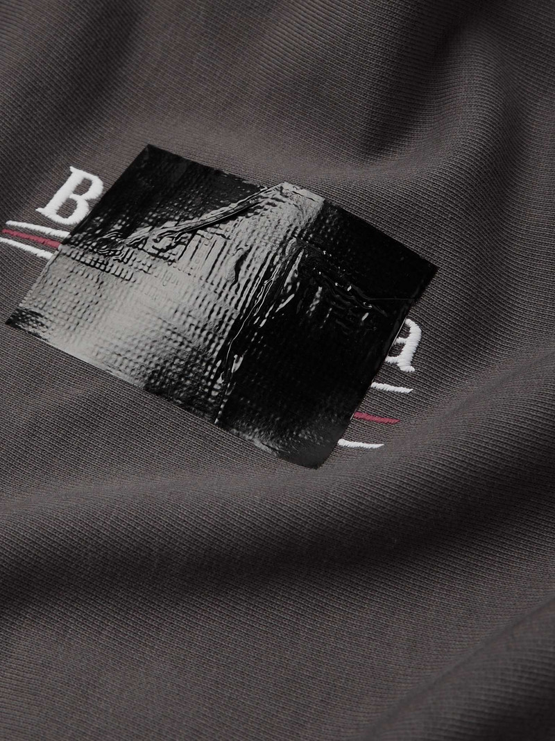 Gaffer Logo-Embroidered Distressed Cotton-Jersey Zip-Up Hoodie 3