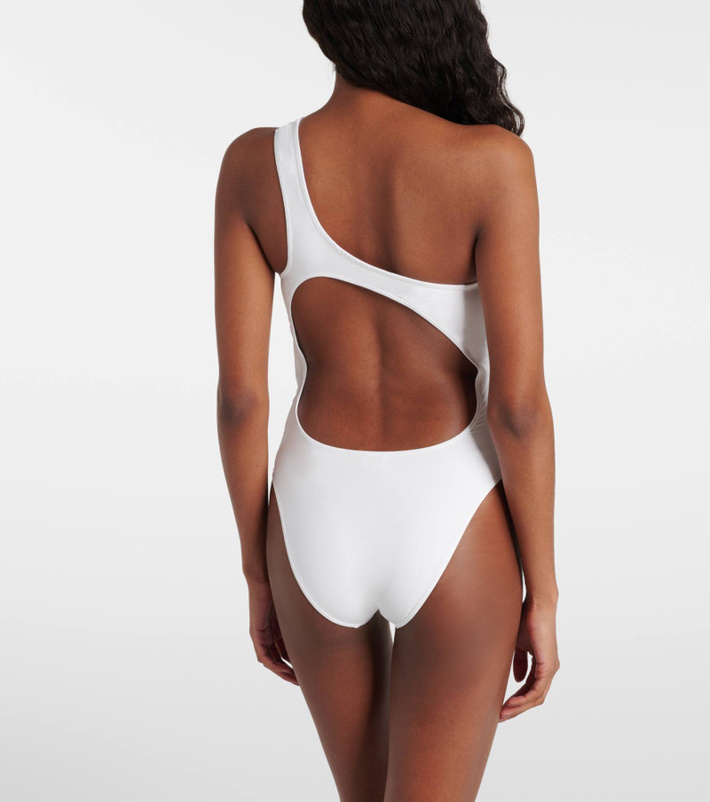 Sage cutout one-shoulder swimsuit 3