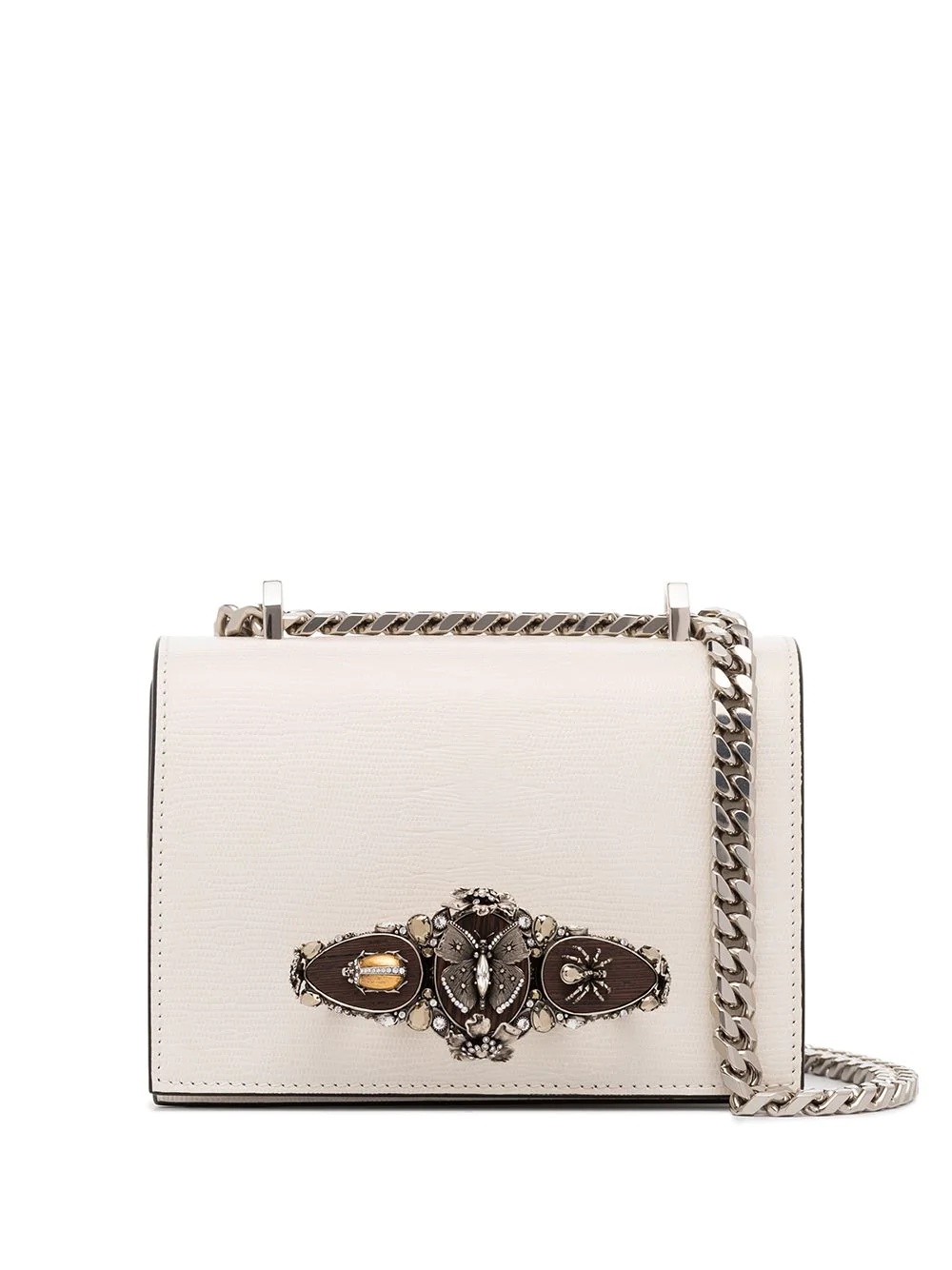 butterfly lizard effect shoulder bag - 1