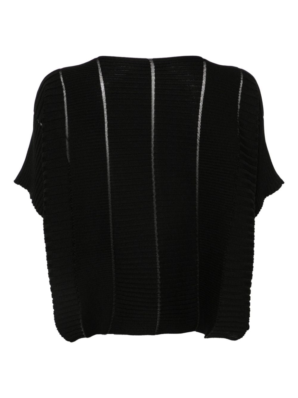 ribbed-knit cardigan - 2