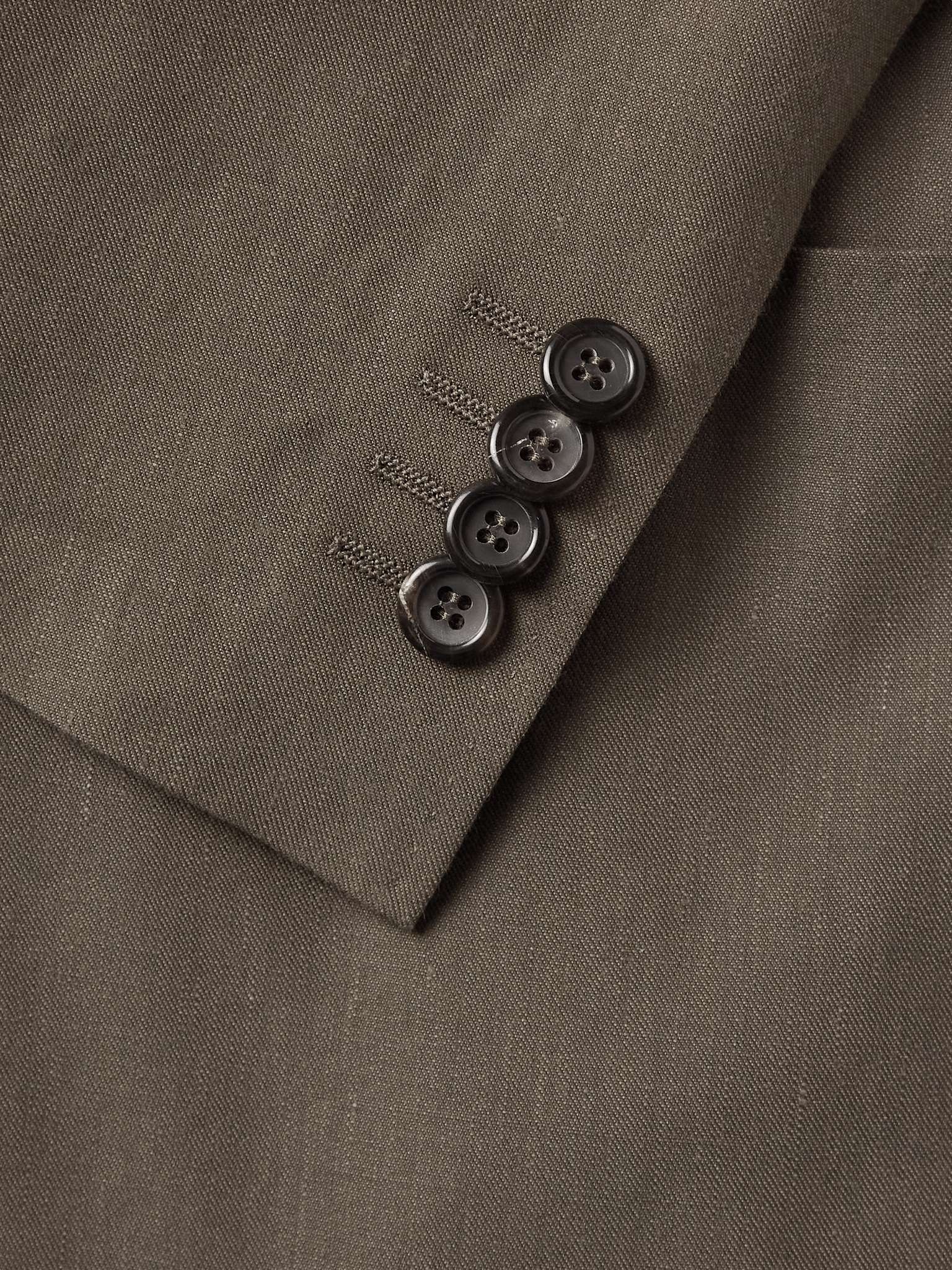 Kei Slim-Fit Linen and Wool-Blend Suit Jacket - 5