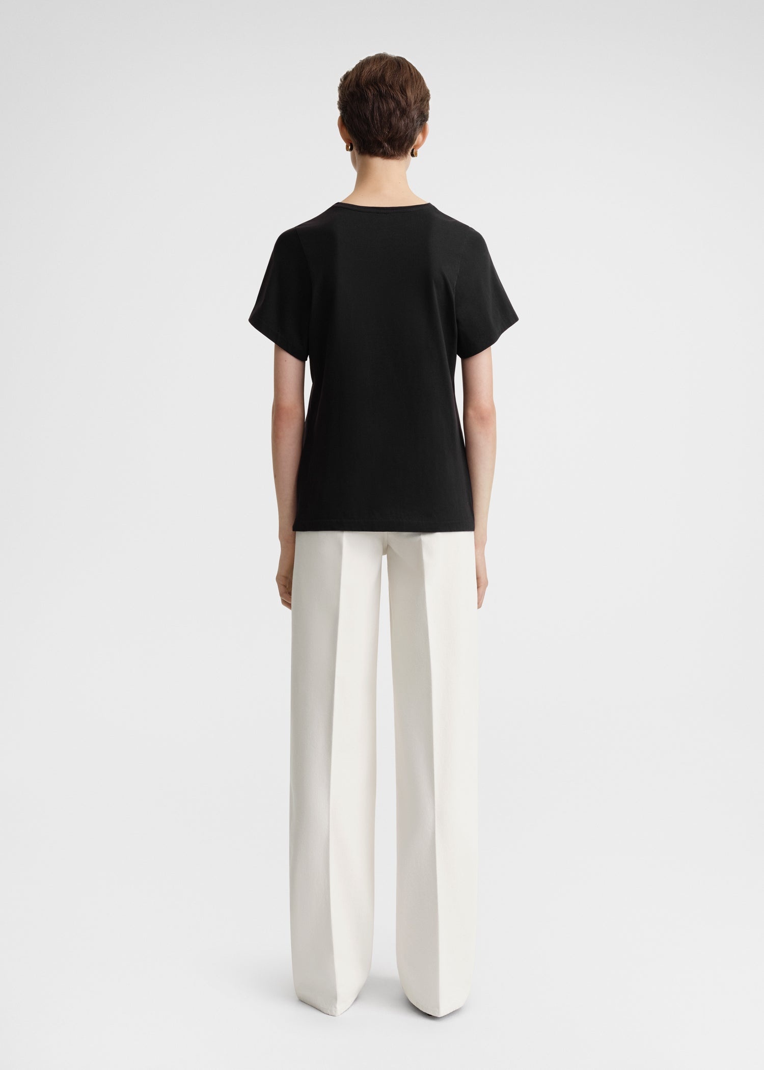 Curved seam tee black - 4