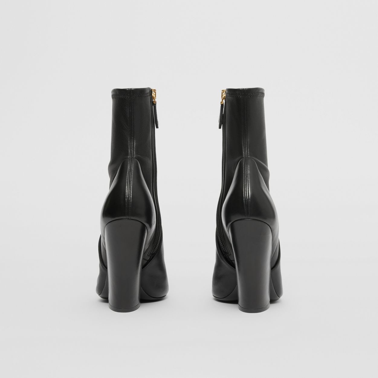 Panelled Lambskin Ankle Boots - 6