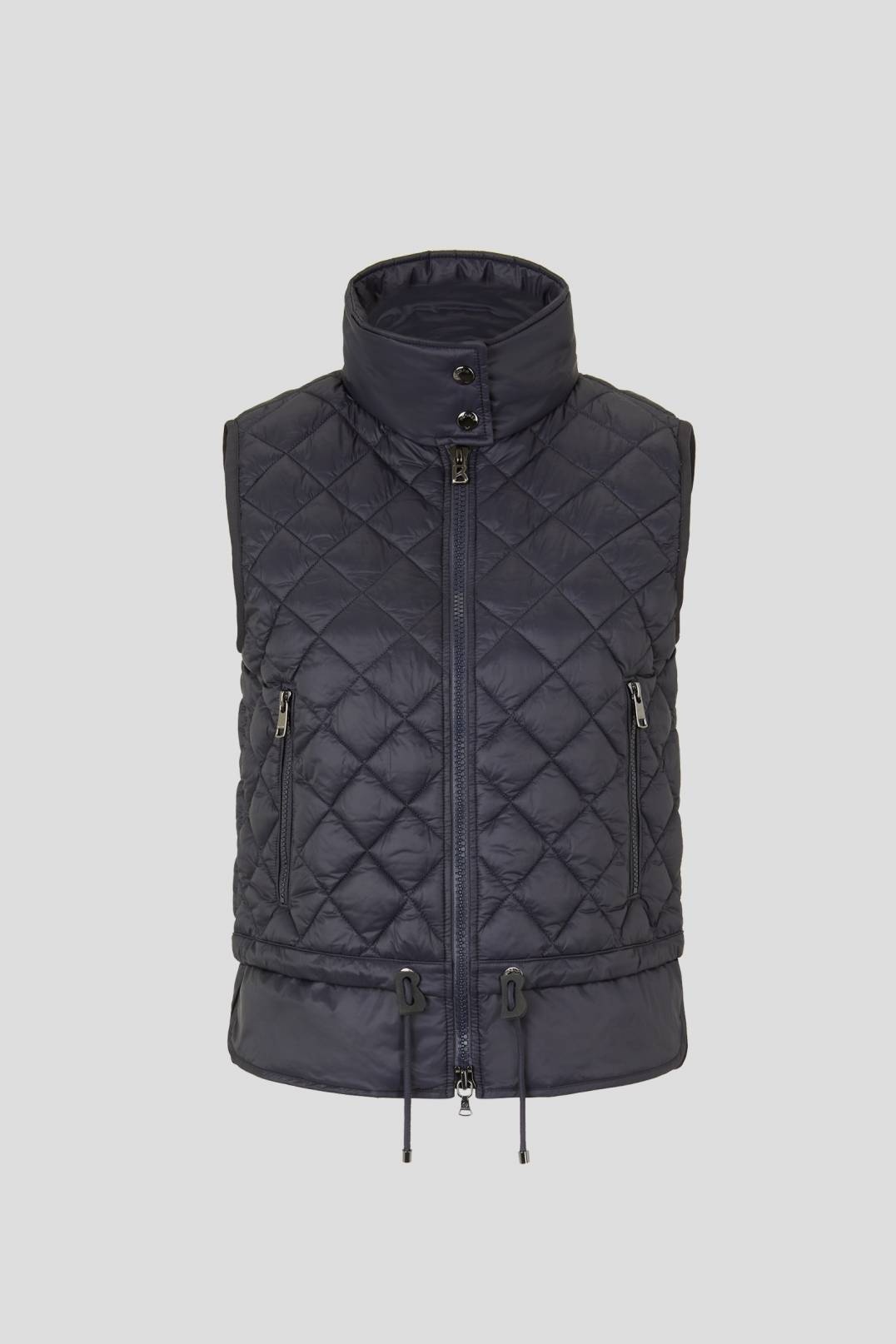 ELINA QUILTED VEST IN NAVY BLUE - 1