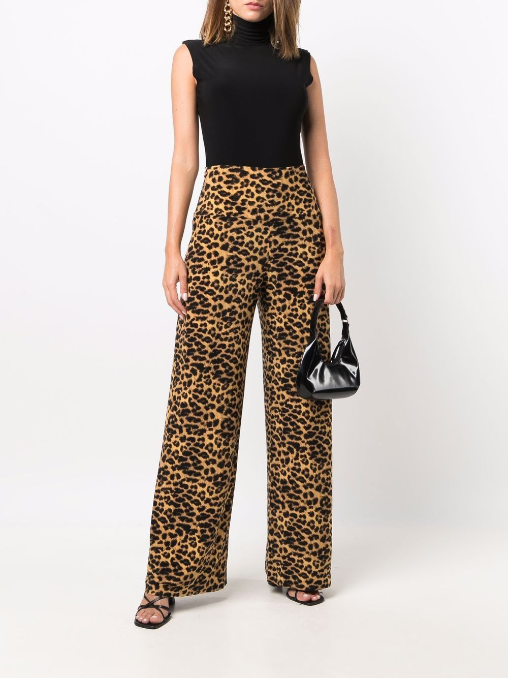 roll-neck sleeveless top - 2