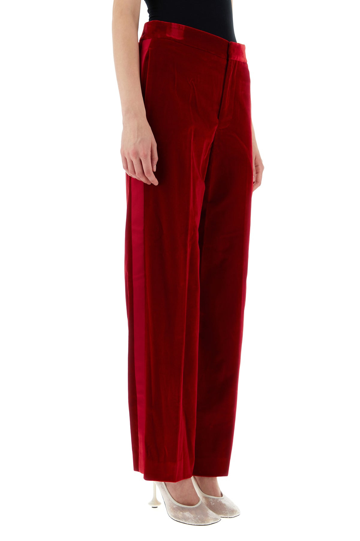 Red velvet pant - 3