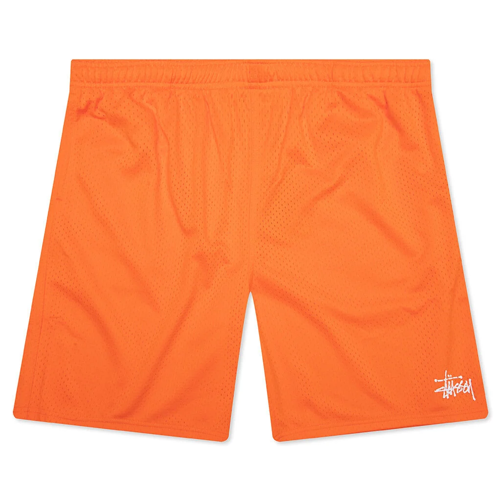 MESH BASIC SHORTS - ORANGE - 1