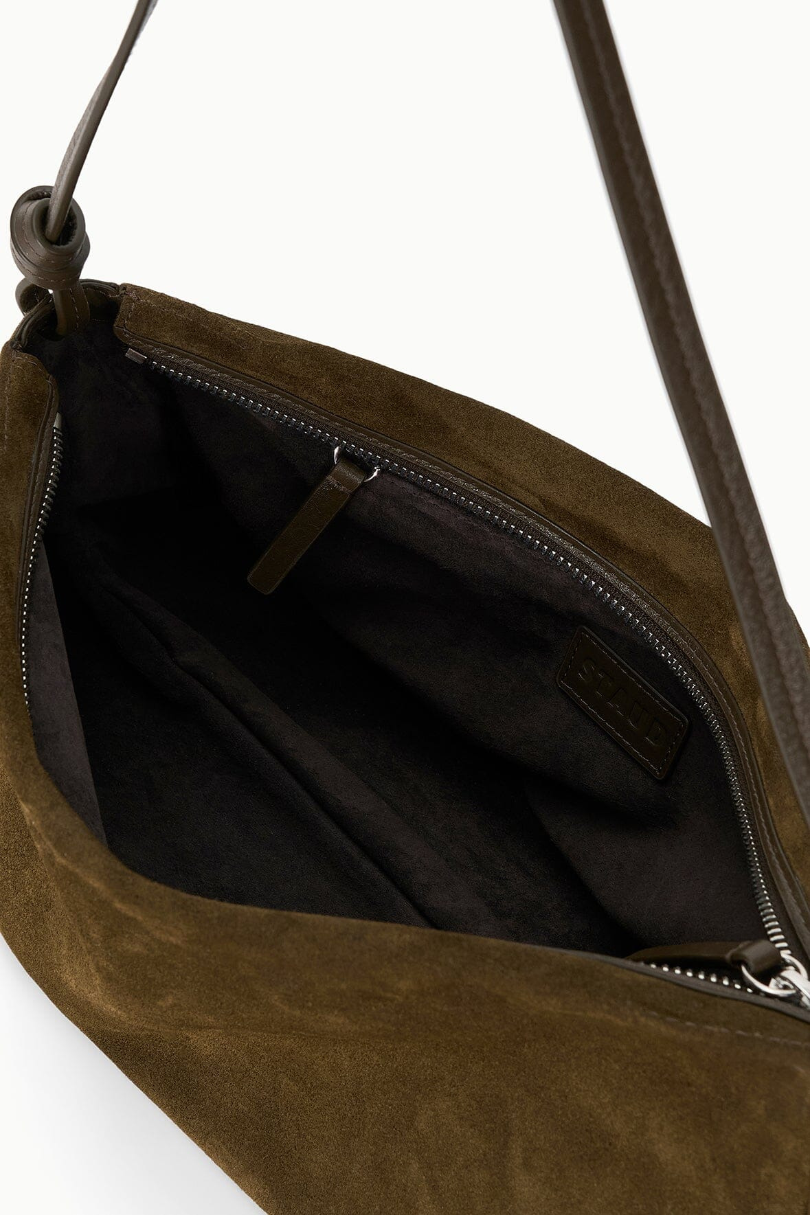 STAUD WALLY SHOULDER BAG TRUFFLE SUEDE - 6