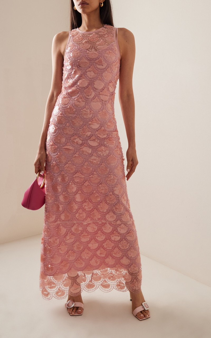 ROTATE Maxi Dress pink outlook