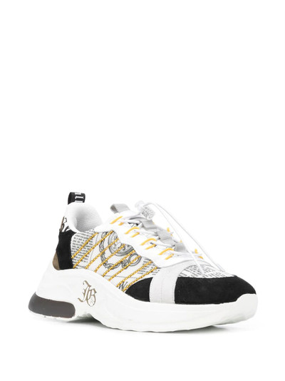 John Galliano printed lace-up sneakers outlook