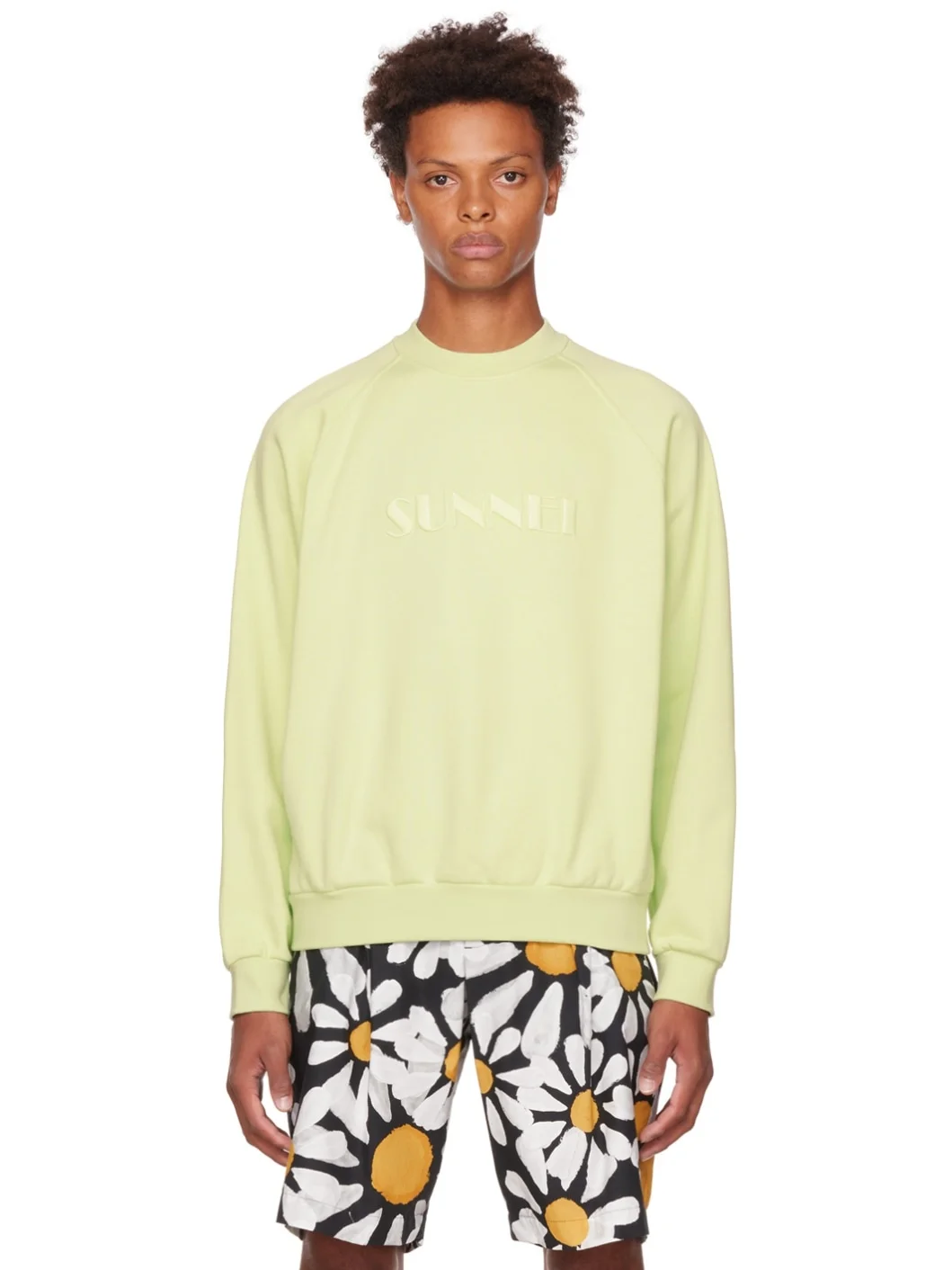 Green Embroidered Sweatshirt - 1
