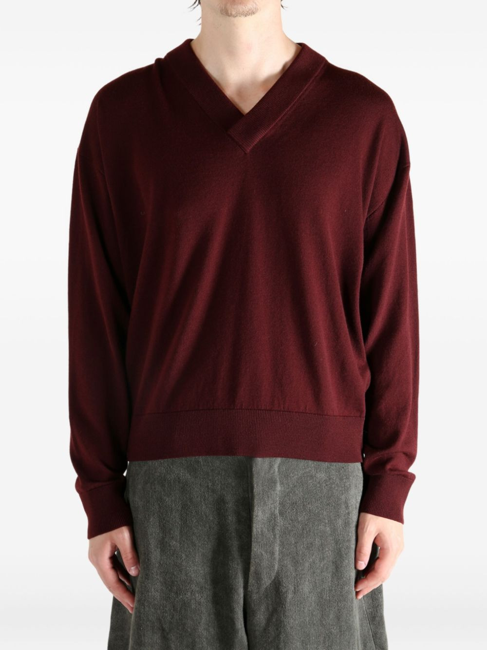 V-neck sweater - 2