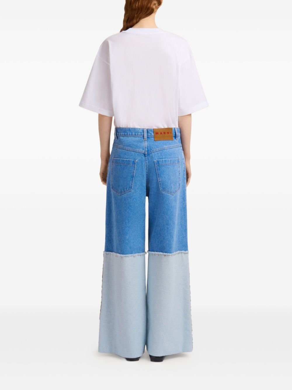 panelled jeans - 4