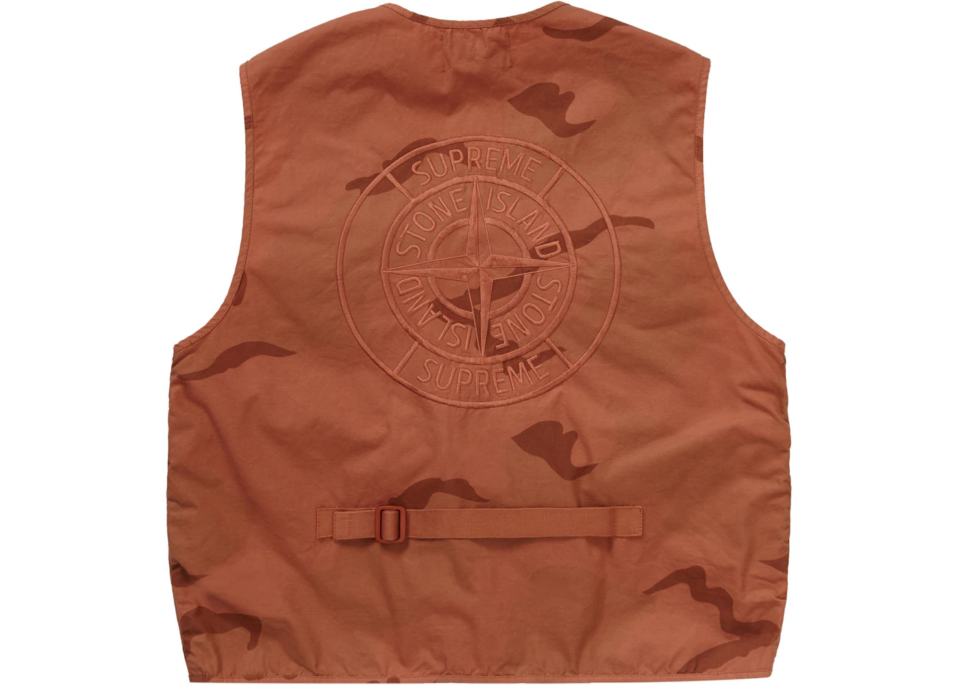 Supreme Stone Island Camo Cargo Vest Coral Camo - 2
