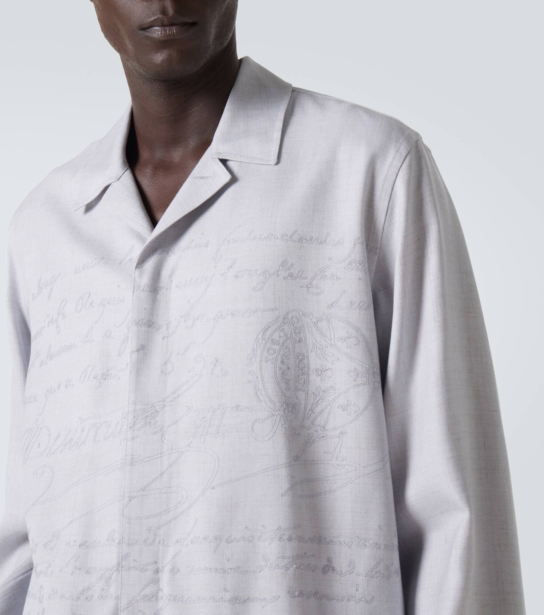 Scritto embroidered overshirt - 5